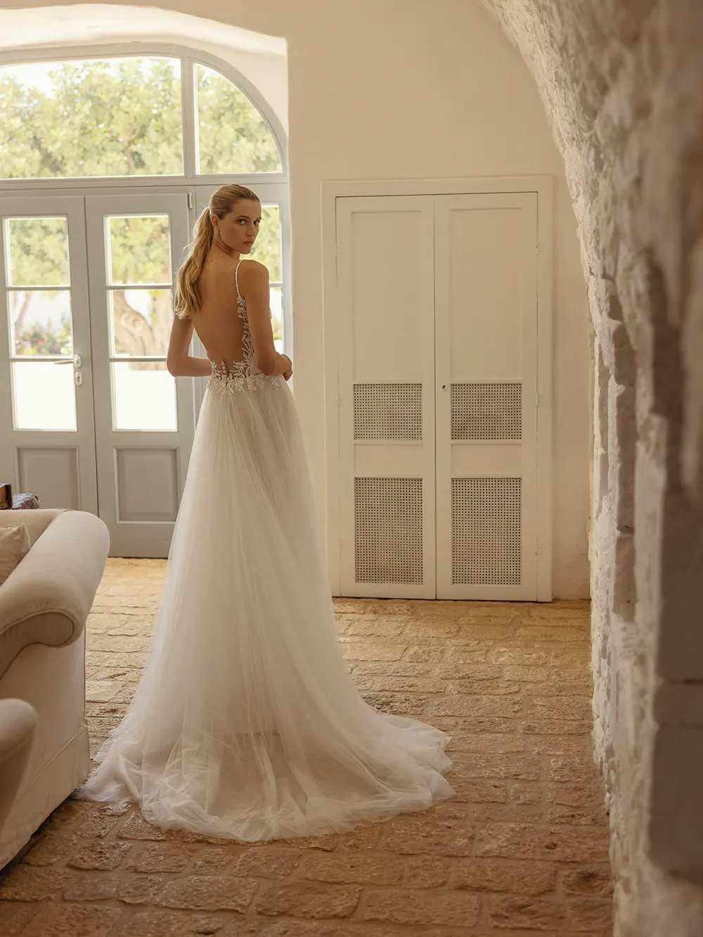 Brautkleid Alinde von Modeca– Hinteransicht