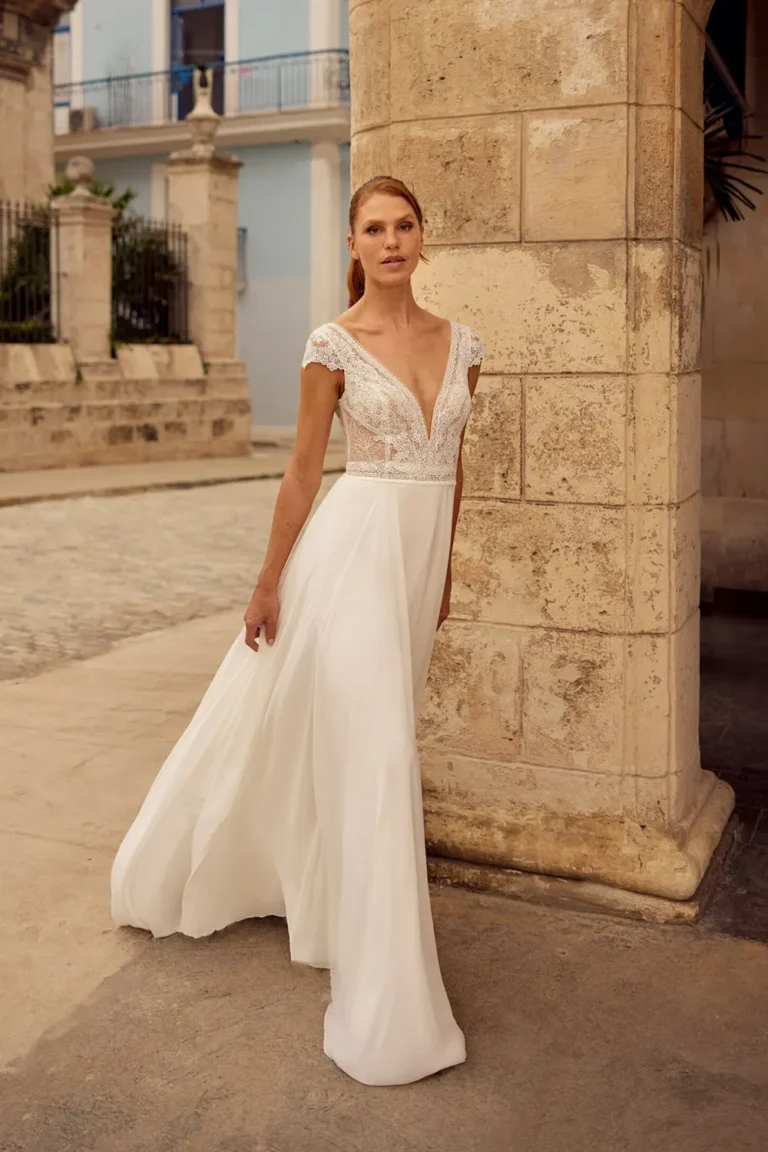 Brautkleid Leticia-CA von Herve Paris – Seitlich
