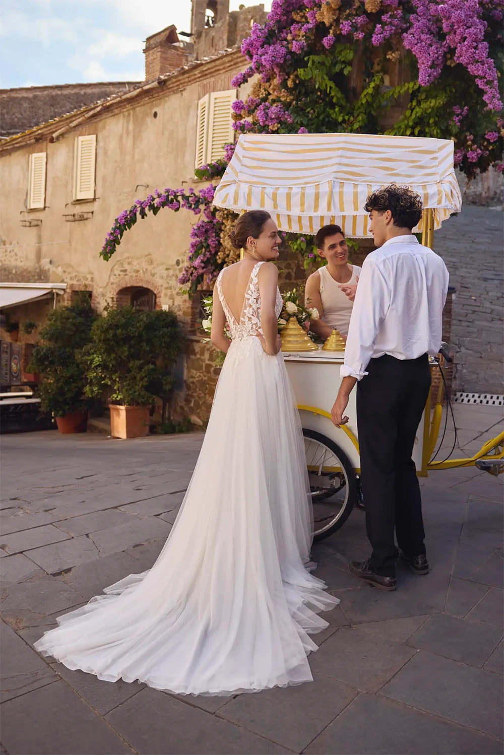 Brautkleid Modell Gabby von Modeca – Rückenansicht