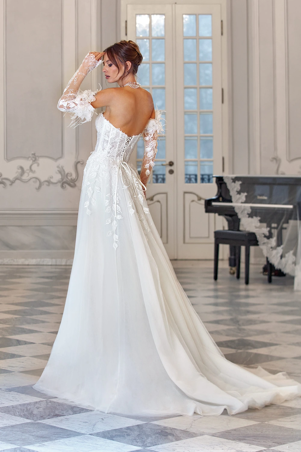 Brautkleid Modell Nalia von Vanilla Sposa – Rückenansicht