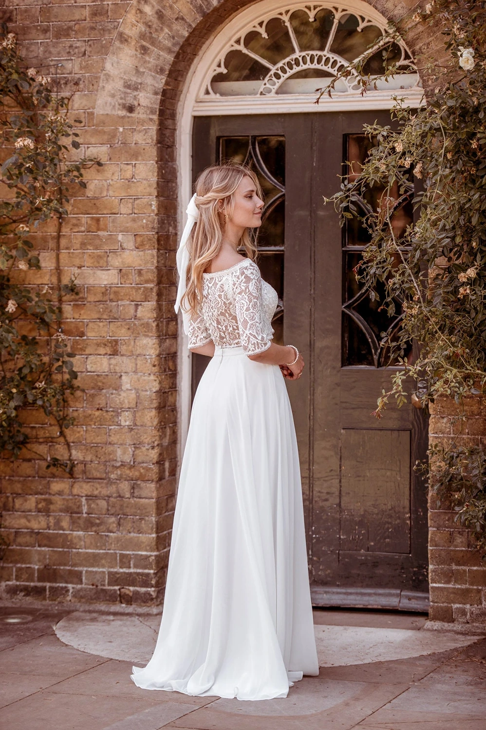 Brautrock Modell Jade von Kelsey Rose – Rückansicht