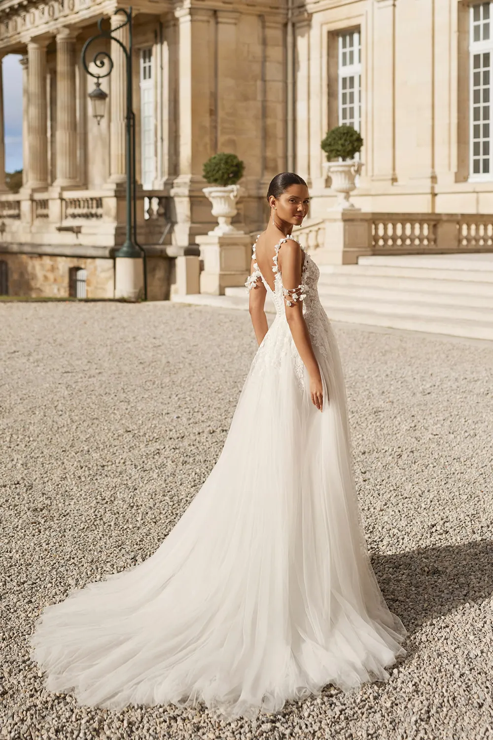 Brautkleid Modell Alba von Rosa Clará – Rückenansicht