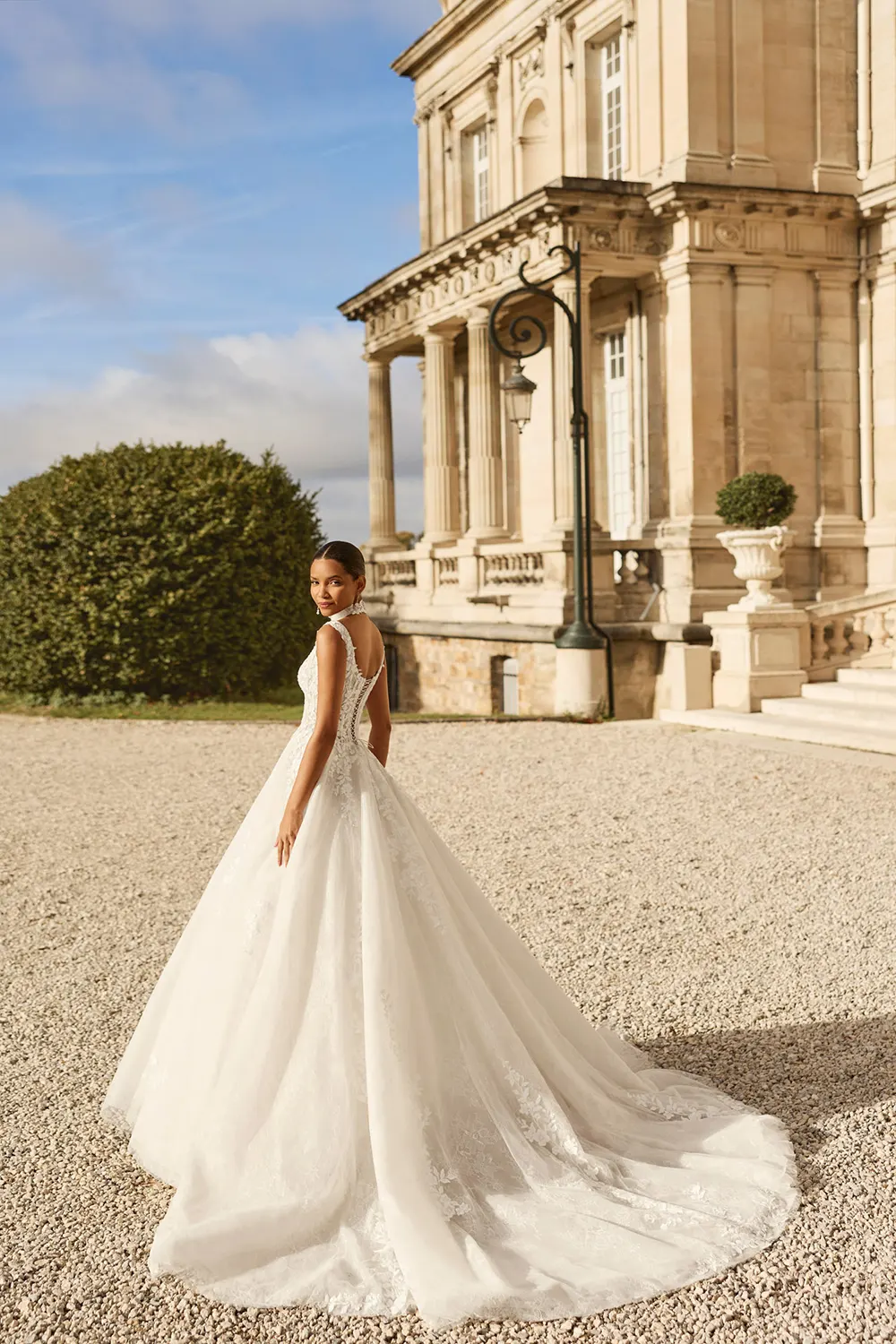 Brautkleid Modell Almar von Rosa Clará – Rückenansicht