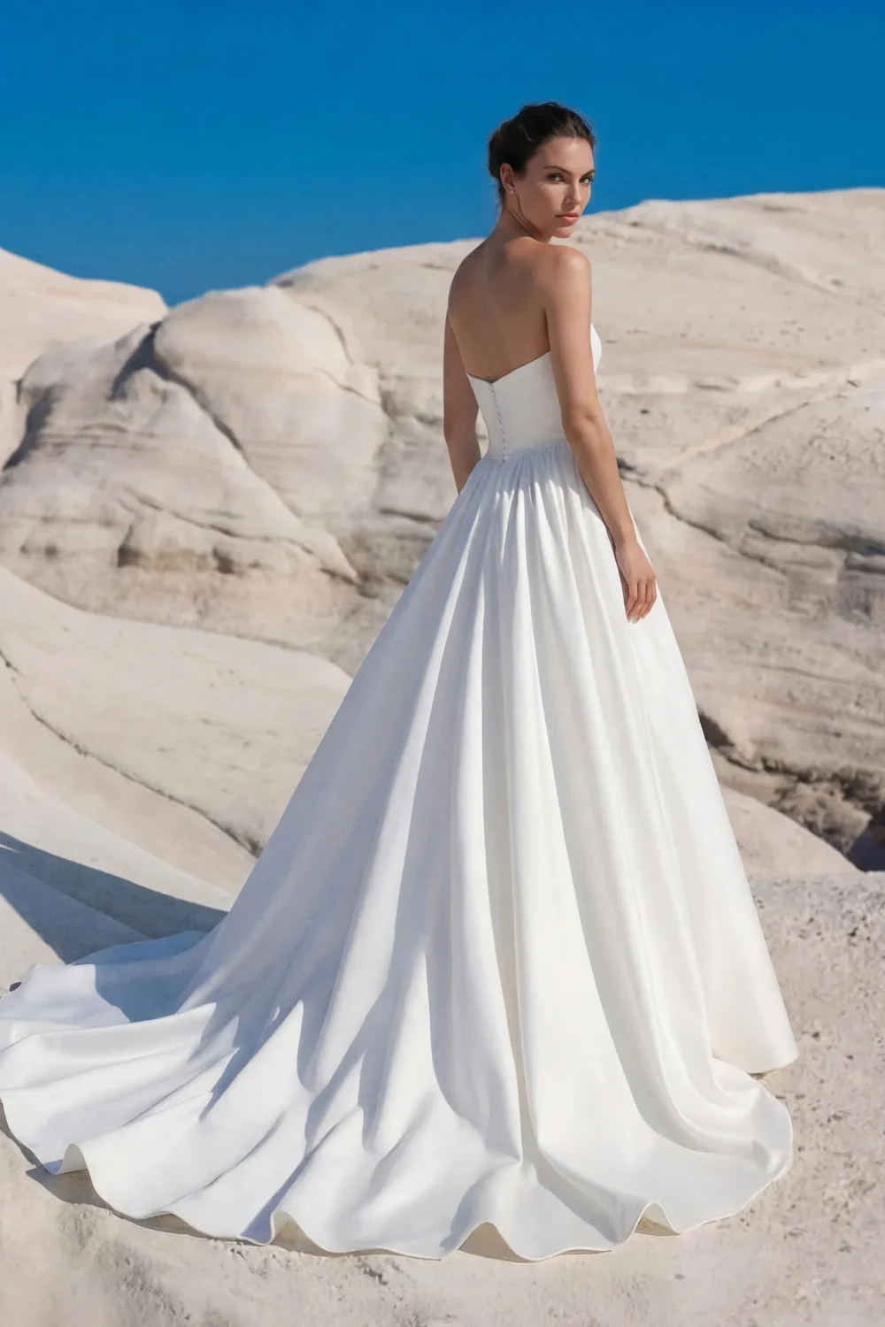 Brautkleid Modell Alviren von Pronovias – Rückenansicht